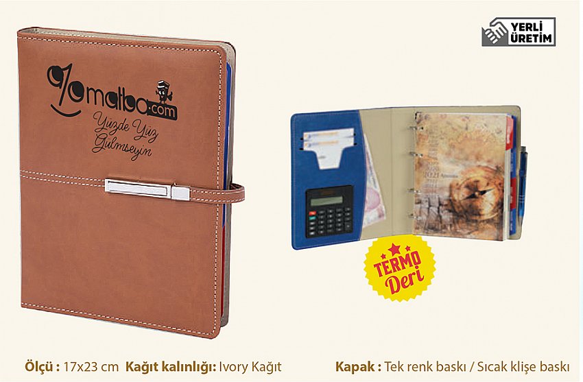 Organizer Ajanda Termo Deri (17x23 Cm)
