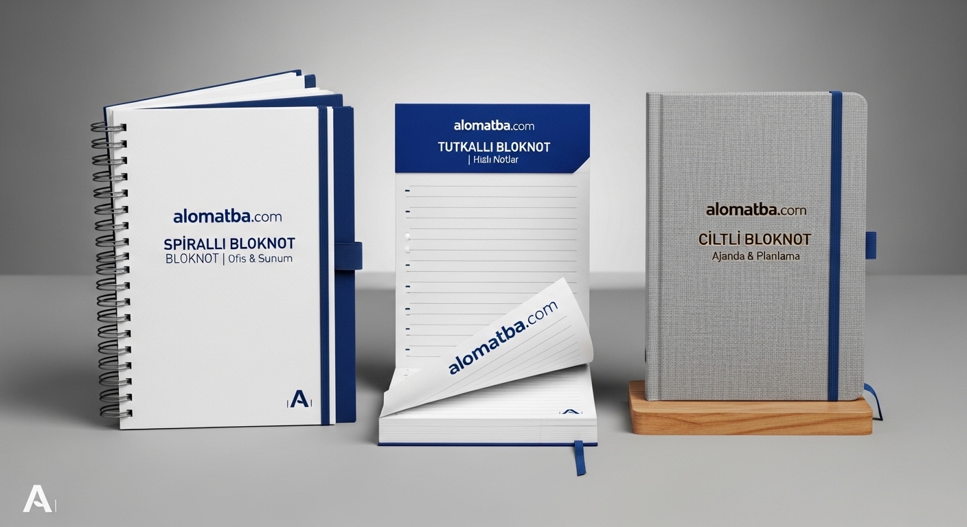 Bloknot Baskı | Spiralli, Tutkallı, Ciltli Bloknotlar